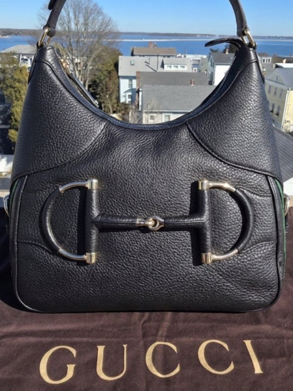 Gucci Heritage Horsebit Web Hobo - Picture 3 of 16